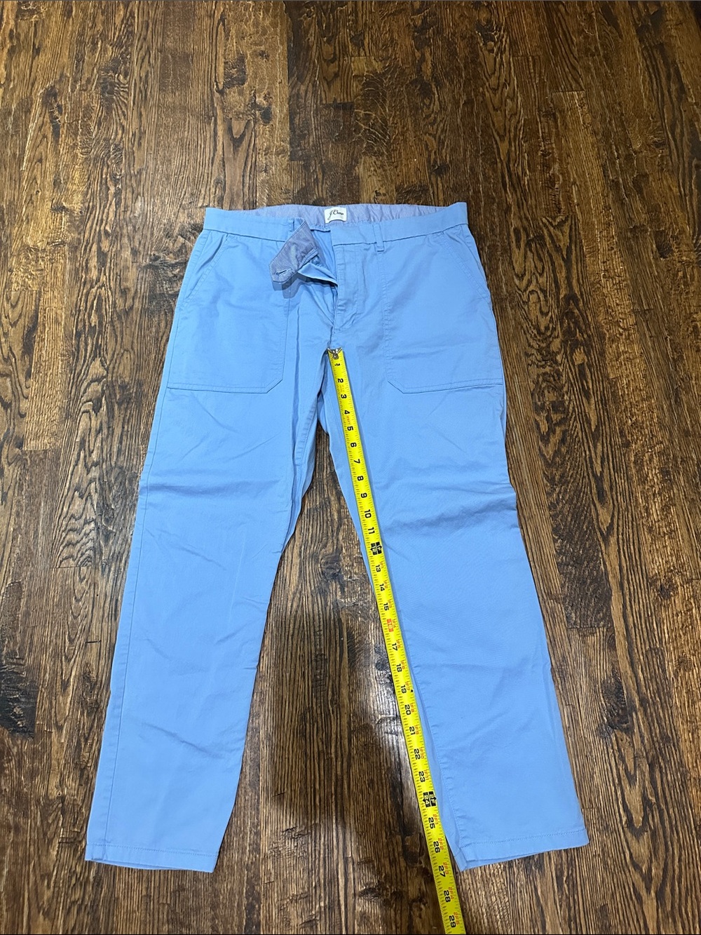 J. Crew Sky Blue Ankle-Length Cargo Pants